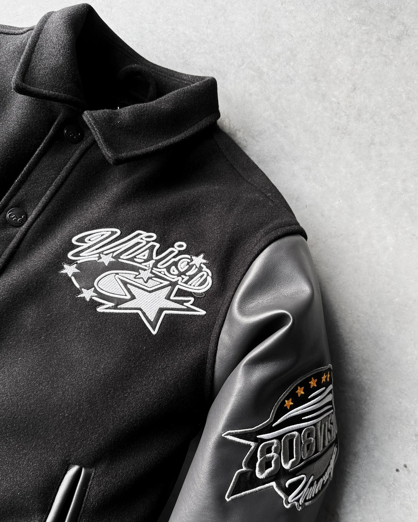 High street rock logo embroidered design creative cartoon pattern fashionable men loose jacket Y2K retro Gothic punk casual coat