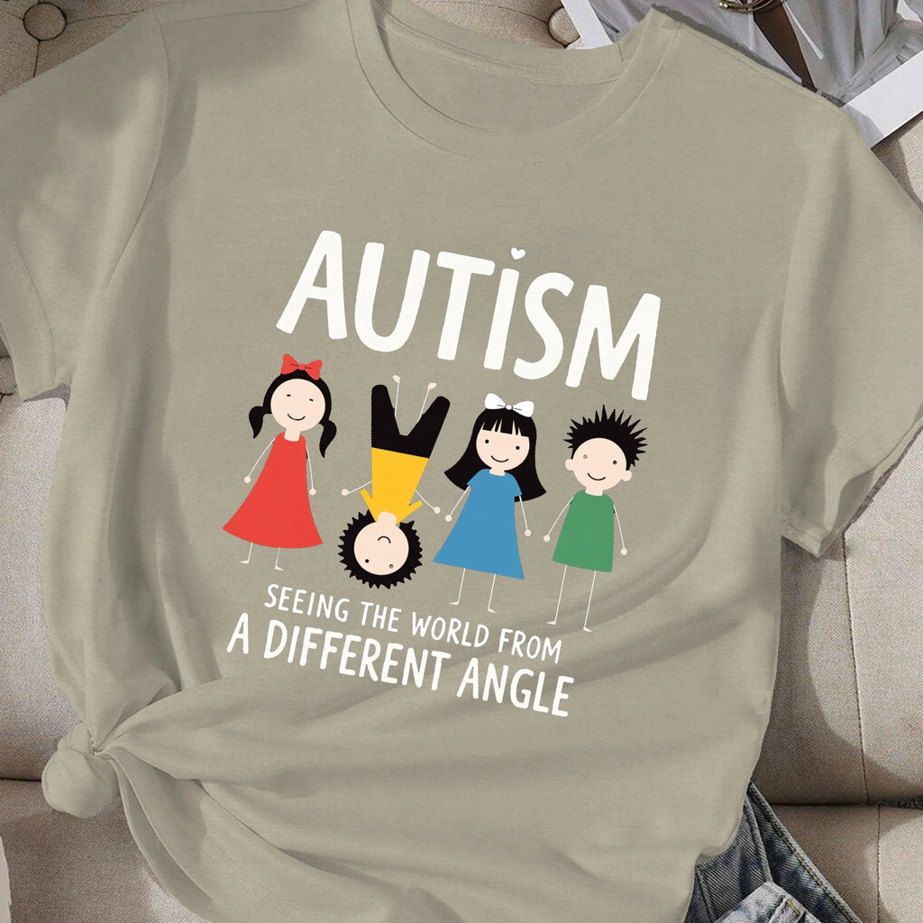 Autism seeing the world differently women's comfit t-shirt - Above Earth