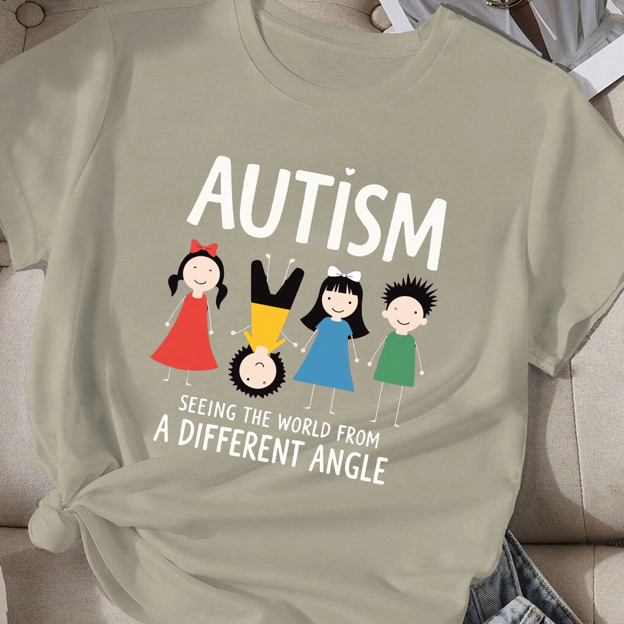 Autism seeing the world differently women's comfit t-shirt - Above Earth