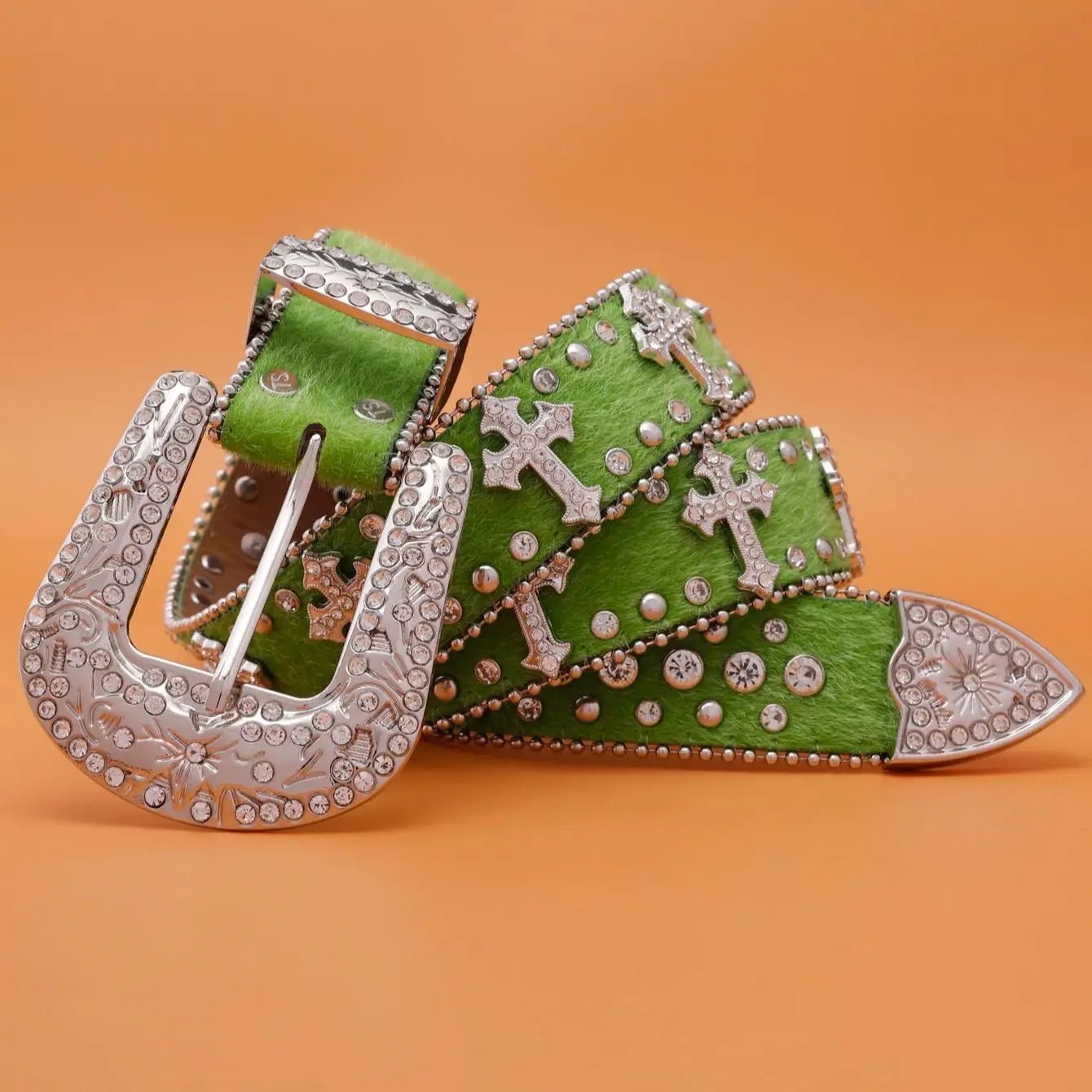 Crystal Studded BB Rhinestone Belt - Above Earth
