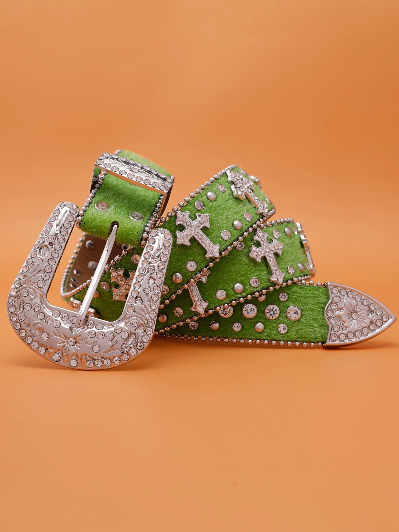 Crystal Studded BB Rhinestone Belt - Above Earth