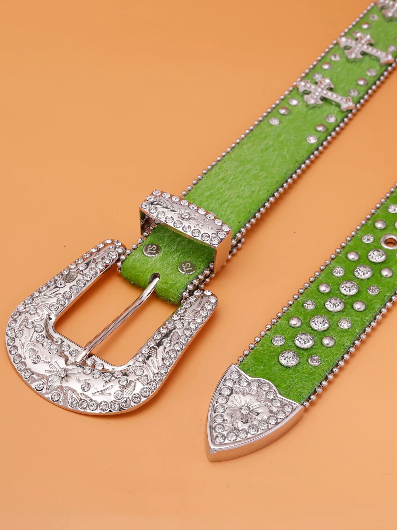Crystal Studded BB Rhinestone Belt - Above Earth