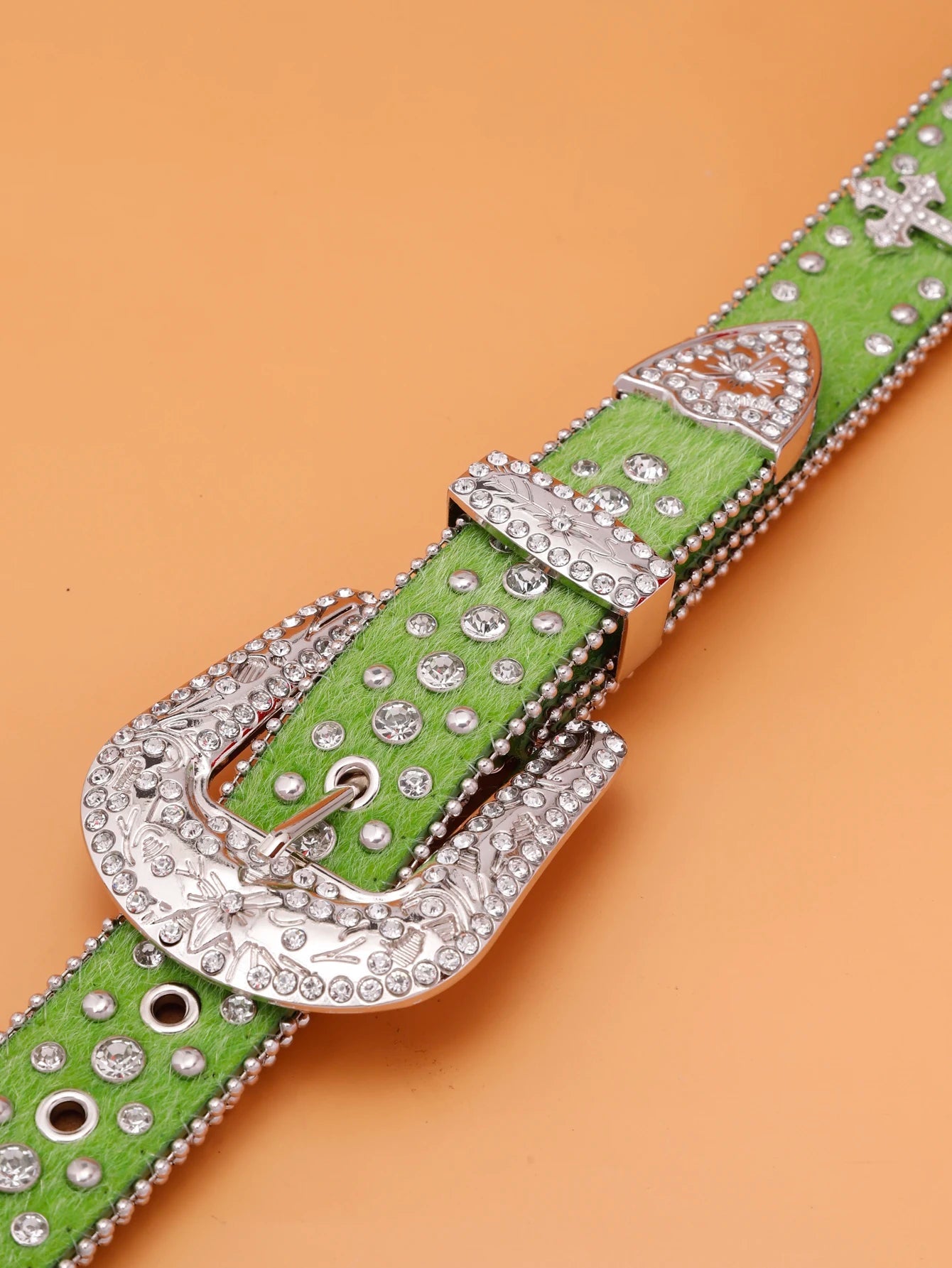 Crystal Studded BB Rhinestone Belt - Above Earth