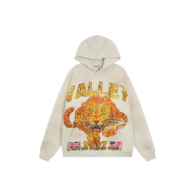 Grey Washed VALLEY Hoodie - Above Earth