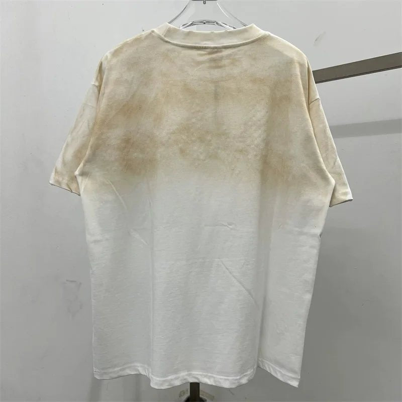 Hot Drill Letter VALLEY American Retro T-Shirts - Above Earth