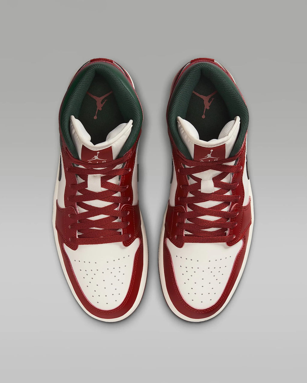 Jordan 1 Mid Red - stone Midnight Green - Above Earth