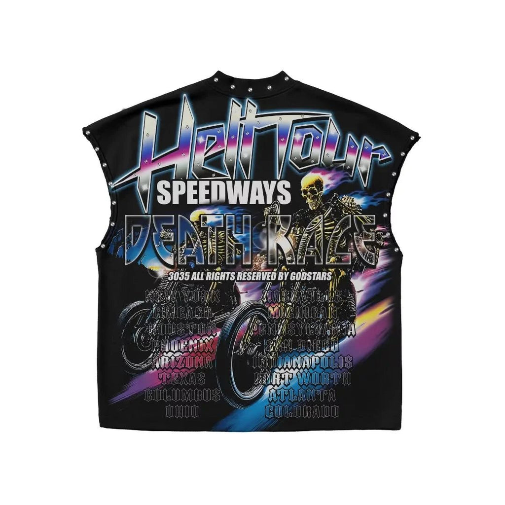 Lost Hills Jesus Crown Cut Off Tank Top - Above Earth