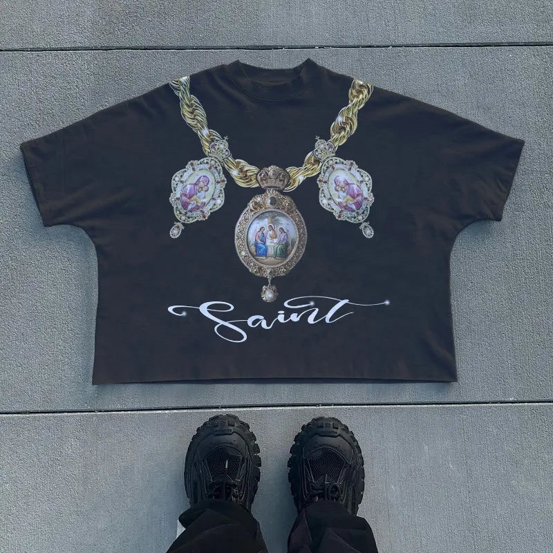 Oversized Graphic Printed Shirt - Above Earth