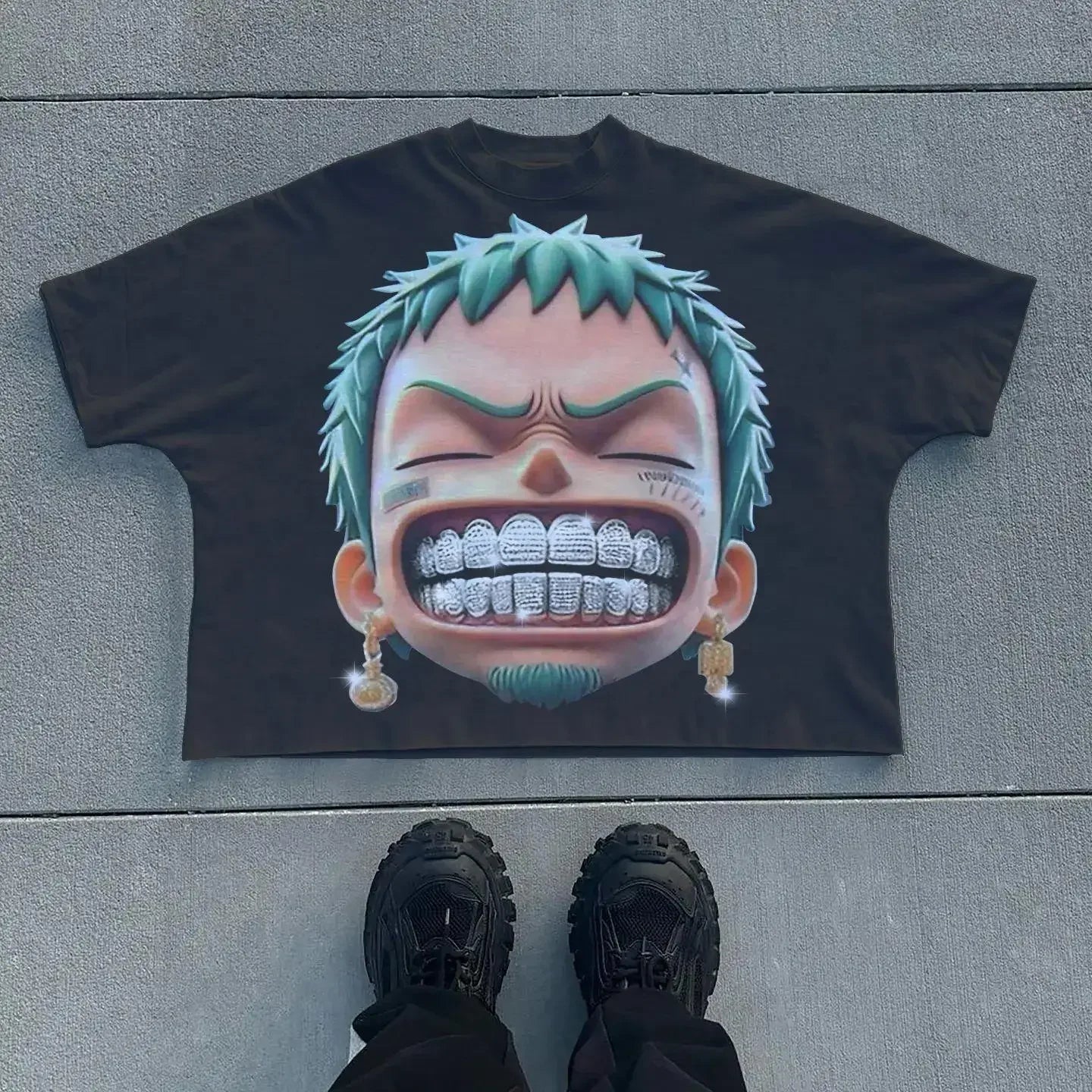 Oversized Graphic Printed Shirt - Above Earth