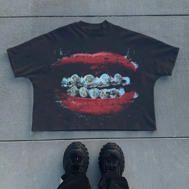 Oversized Graphic Printed Shirt - Above Earth