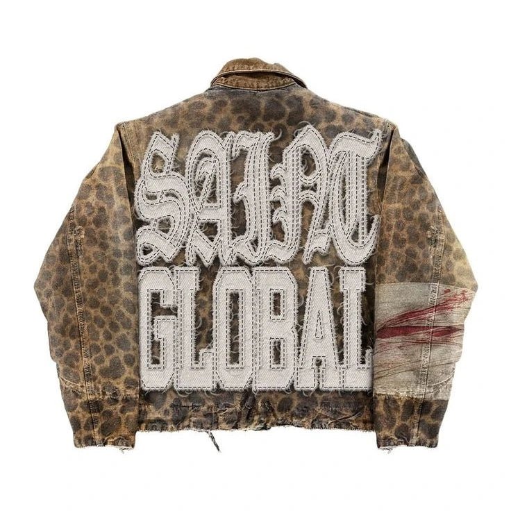 Saint Tears cheetah print bomber jacket - Above Earth