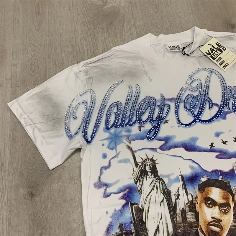 VALLEY Black Washed Belly T-Shirt - Above Earth