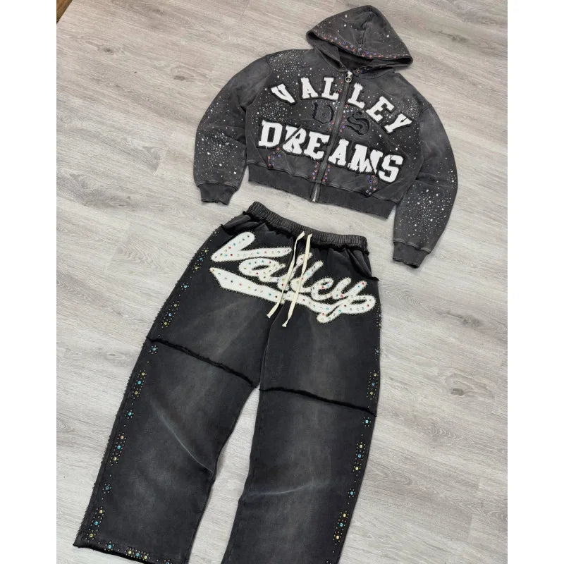 Washed Valley Dreams Tracksuit - Above Earth